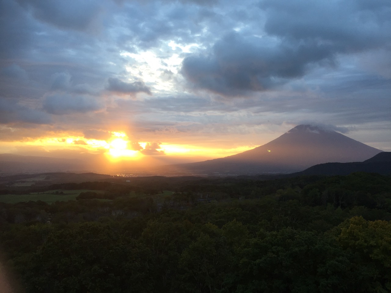 きれいな朝日